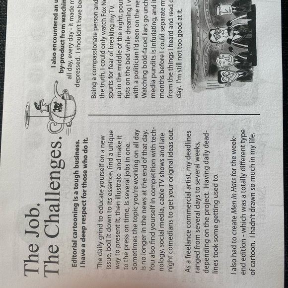 ⭐️Graham Sale⭐️Autographed copy of the 2013 edition of Political Cartoons - Picture 9 of 11